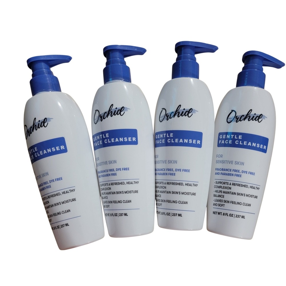 Orchid Gentle Face Cleanser for Sensitive Skin Fragrance Free 8oz Each